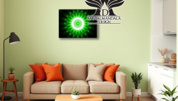 Találd meg a nyugalmat és harmóniát a "A természet nyugalma" angyalmandala spirituális vászonképpel. Prémium minőségű vászonra készítve.