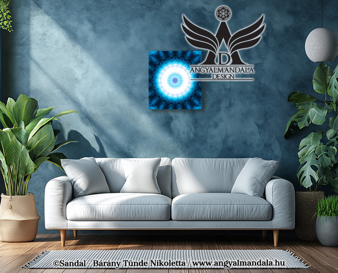 Különleges, egyedi Angyalmandala, mely segít megőrizni a türelmet, a nyugalmat és a belső békét a mindennapi életben. Használd dekorációnak, vagy meditációhoz.