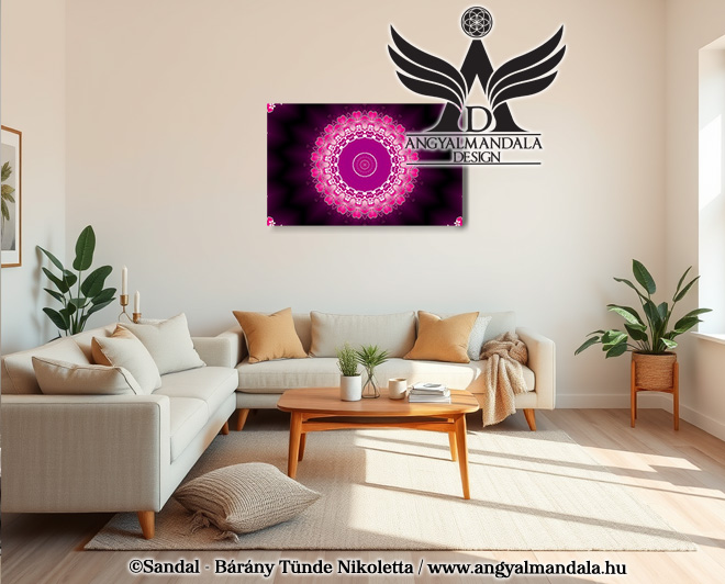 Különleges szeretet mandalát szeretnéd otthonodba? Az igaz, határtalan szeretetet mandalája téged vár! Angyali kódok és angyali vezetés segítségével készült.