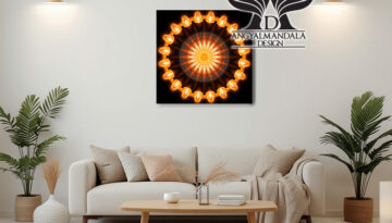 "Isteni Szeretet" mandalám angyali vezetéssel és kódokkal készült. Az Atyát, Fiút és Szentlelket szimbolizálja, segít Isten szeretetének megértésében.