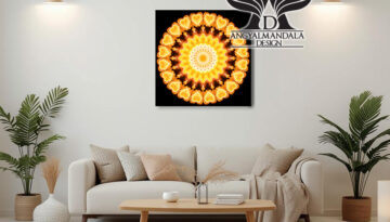 "Isteni Útmutatás" mandalám a Fény és isteni útmutatást erősíti. Segít összpontosítani belső fényedre és elérni a harmóniát. Angyali vezetéssel készült.