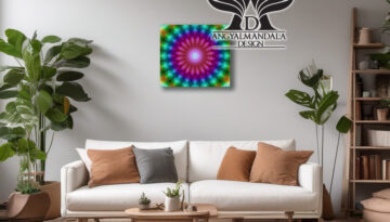 Az egység és a teremtés energiáit hordozó Angyalmandala vászonkép. Angyali kódokkal és energiákkal készült, hogy támogassa a pozitív változásokat ééletedben.