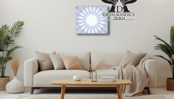 Az élet szikrája - Angyalmandala - Spirituális vászonkép