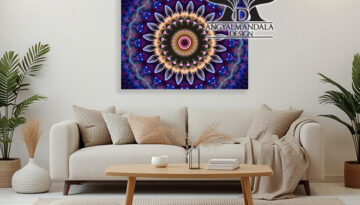 Ez a mandala az univerzum bölcsességét és szépségét tárja fel előtted. Az univerzum szépsége angyalmandala vászonkép segítségével előhozhatod a belső tudást.