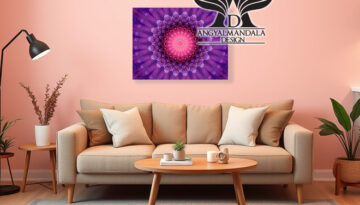 A Szeretet Egysége - Angyalmandala - Spirituális vászonkép