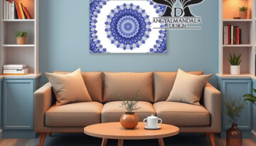 A Szodalit kristály erejével készült Angyalmandala a harmadik szem és torokcsakra harmonizálására, belső egyensúly és spirituális látás támogatására.