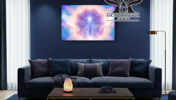 Mihály arkangyal kardja spirituális vászonkép. Angyali kódokkal és védelemmel átszőtt művészeti alkotás a belső erőért és az energetikai tisztaságért. 