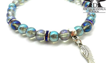 A Felemelkedés energiái angyalmandala ásvány karkötő (angyal aura quartz)