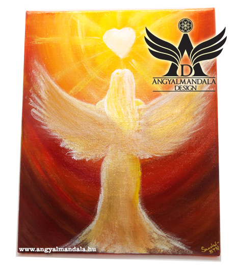 Angyali szeretet - spirituális festmény