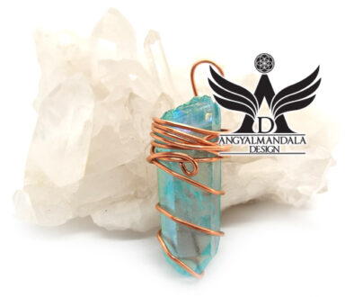 A Felemelkedés energiái ~ aura aqua quartz medál (20.)