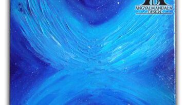 Az univerzum folyama ~ absztrakt energia festmény (40 cm)