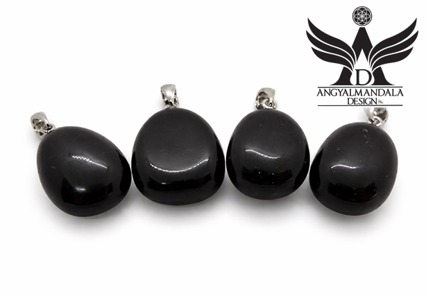 Védelmi pajzs ónix ásvány medál